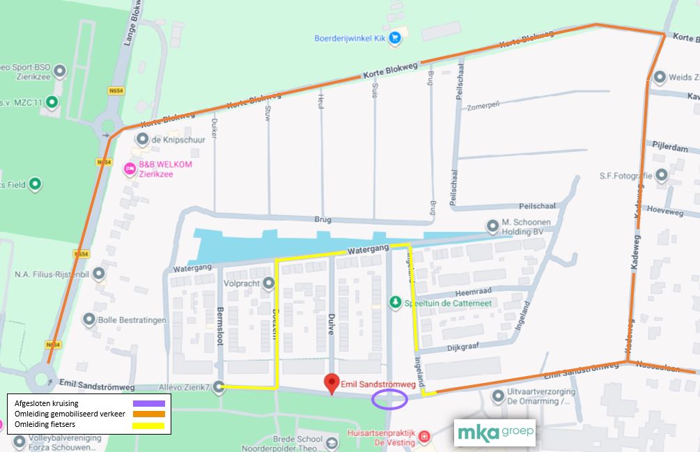 Herinrichting Emil Sandströmweg Zierikzee