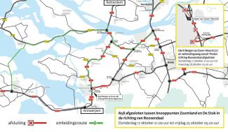 Wegwerkzaamheden oktober 2024